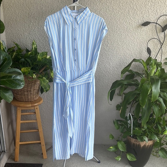 Emma & Michele Dresses & Skirts - Emma & Michele Sky Blue and White Maxi Dress